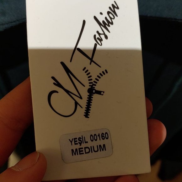 CM Fashion unisex hoodie Long Sleeve with pockets - Green - Picture 5 of 5